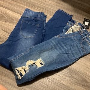 High waist jeans (both pairs come together)